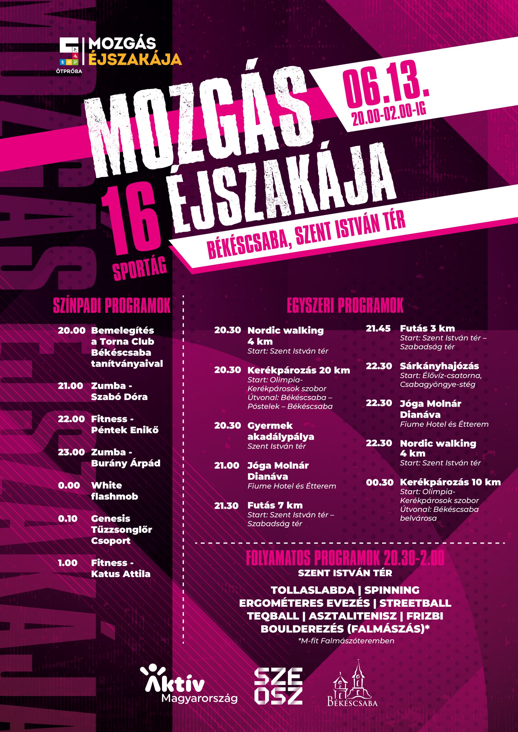 📣 Június 13-án sárkányhajózás a Mozgás Éjszakáján! 🐉🌙